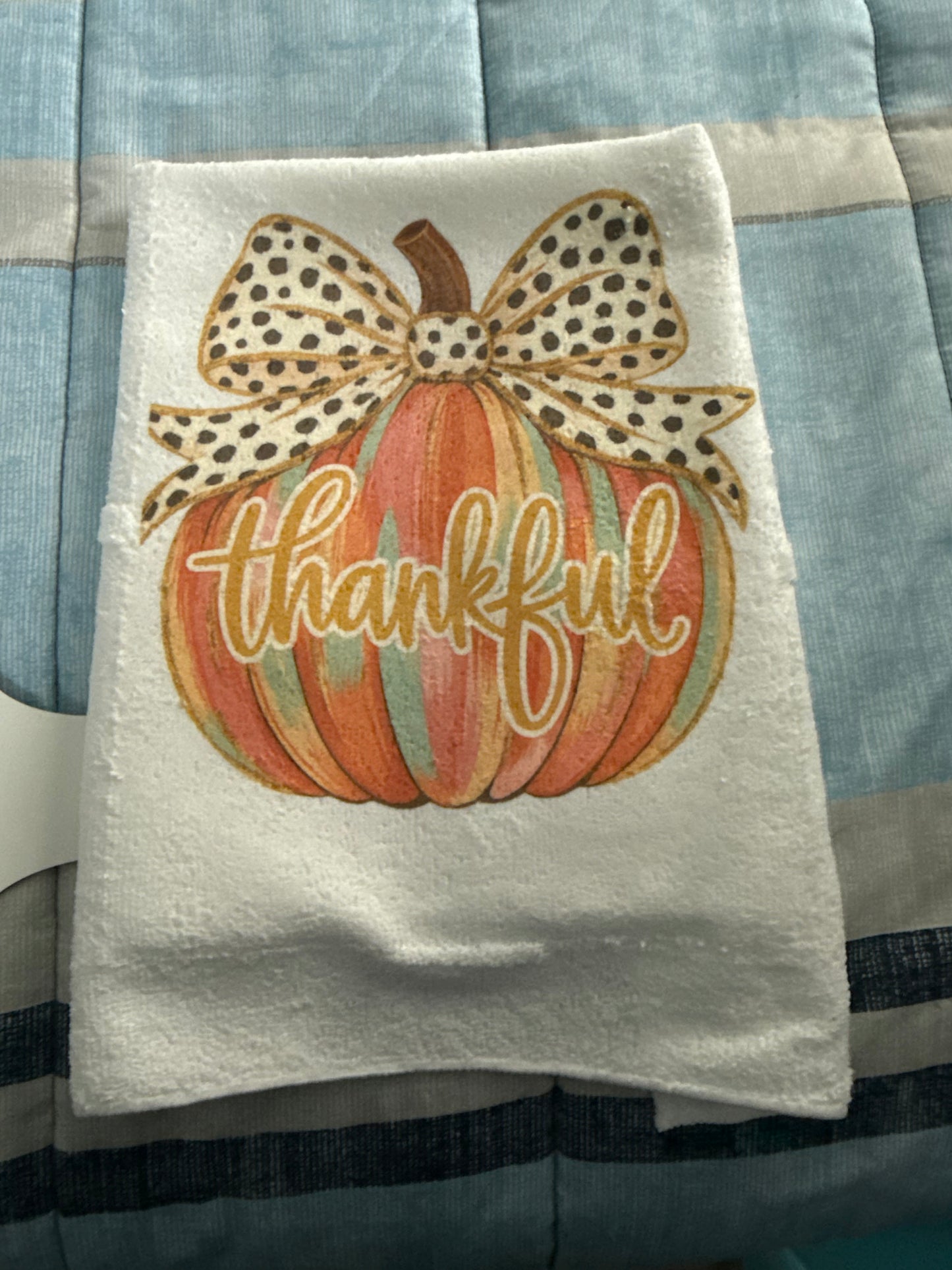 Thankful kitchen towel