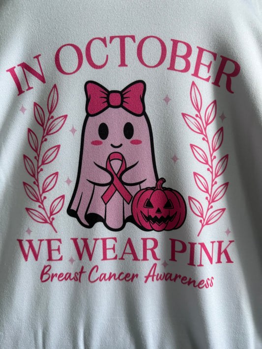 In October We Wear Pink Ghost Tshirt