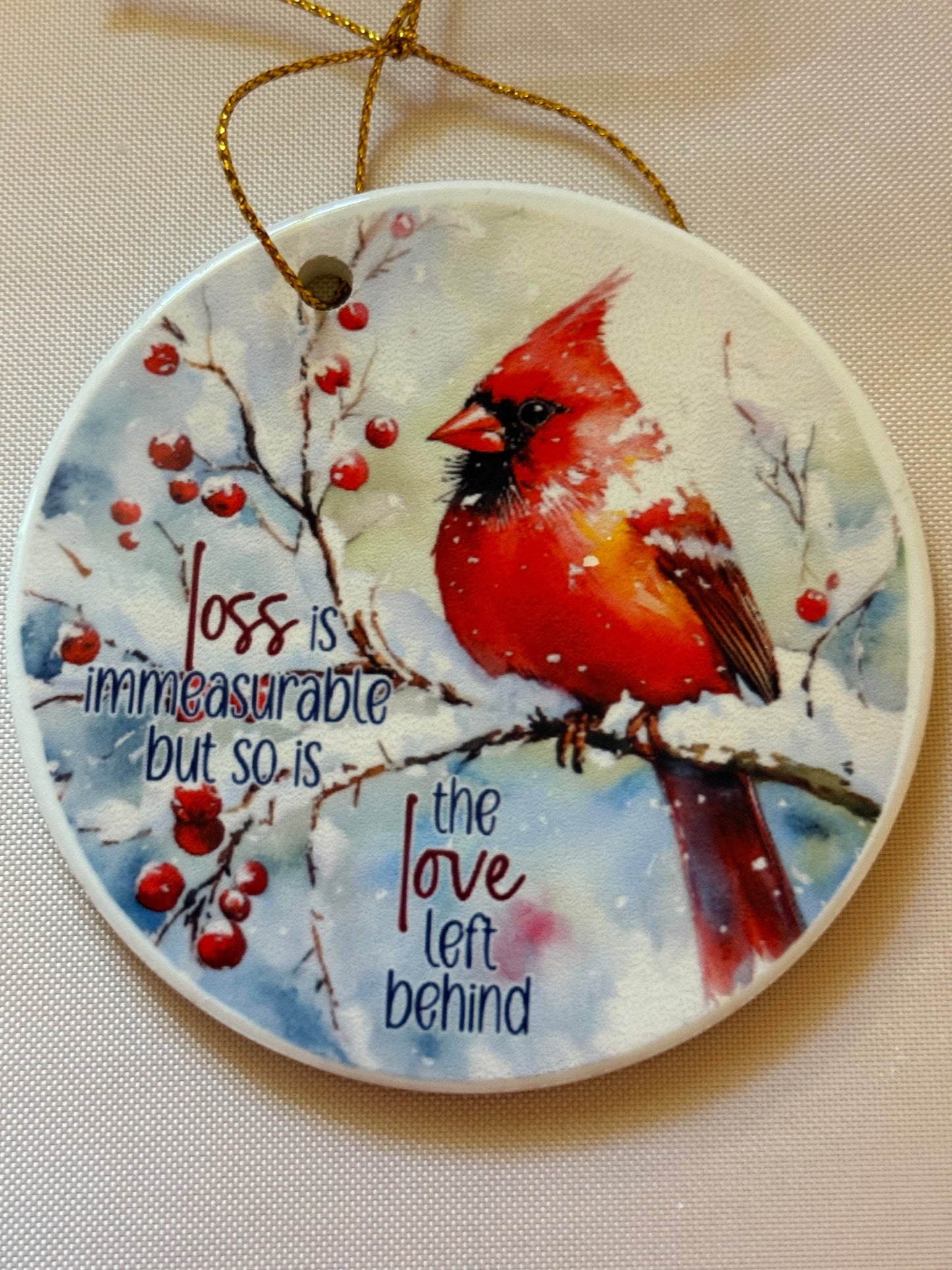 Loss is immeasurable ornament