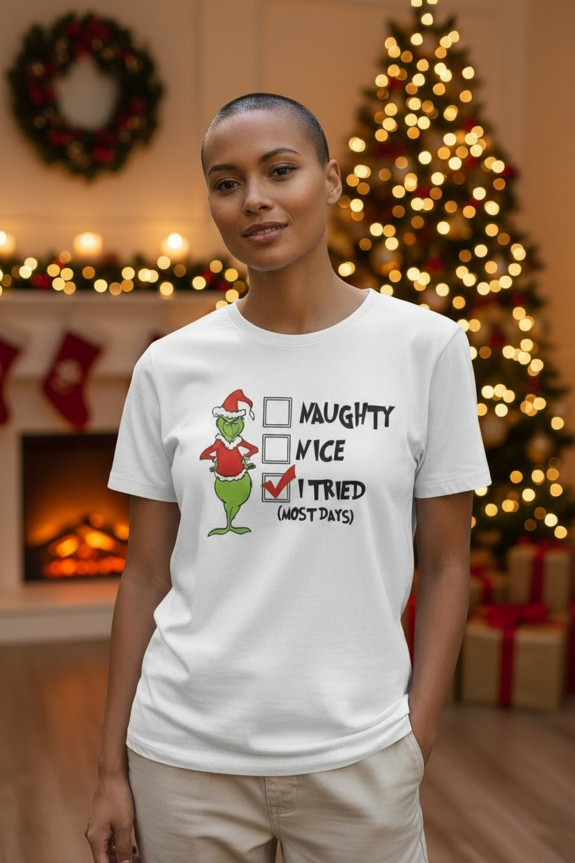 Grinch I Tried Tshirt
