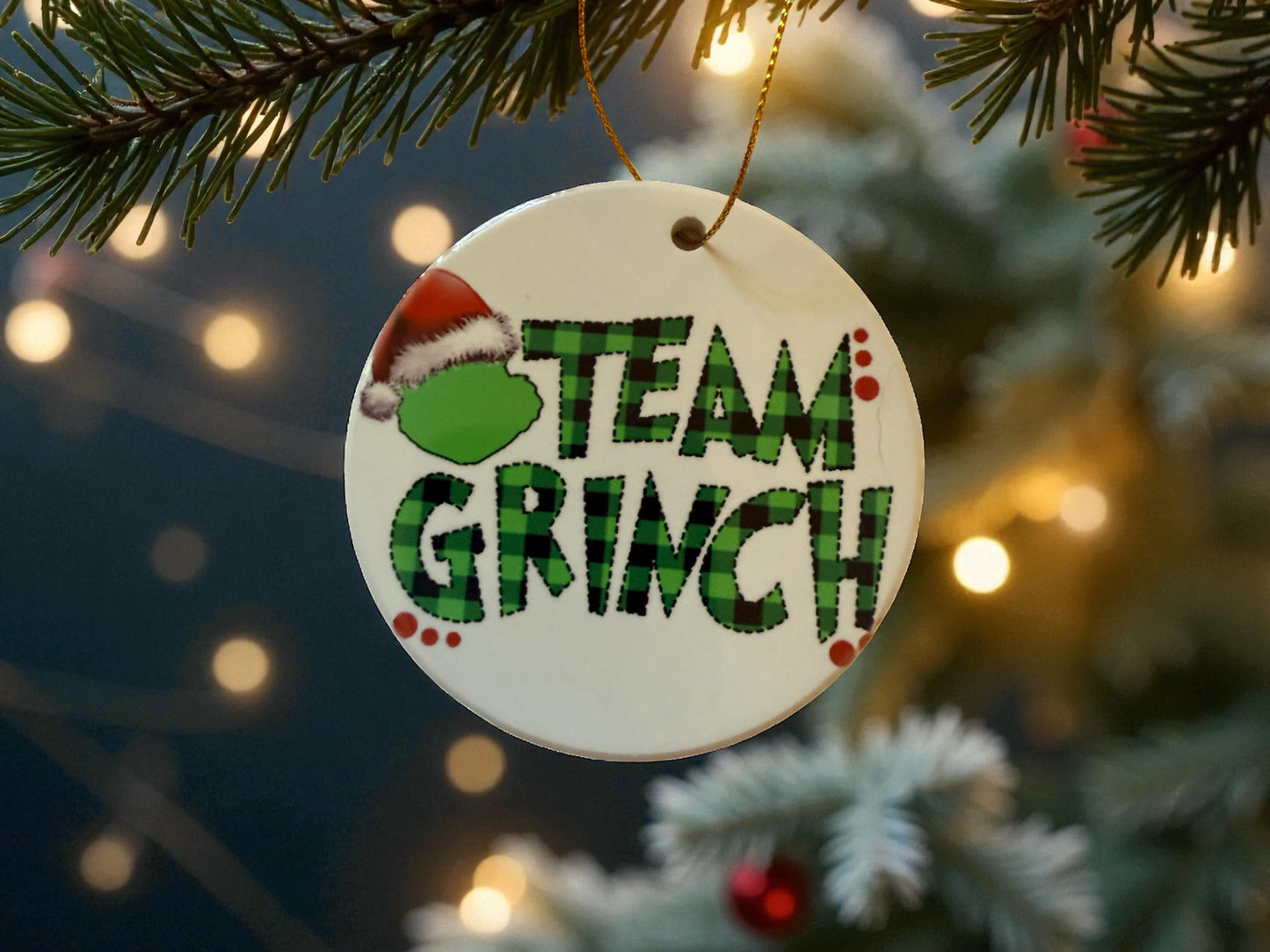 Team Grinch ornament