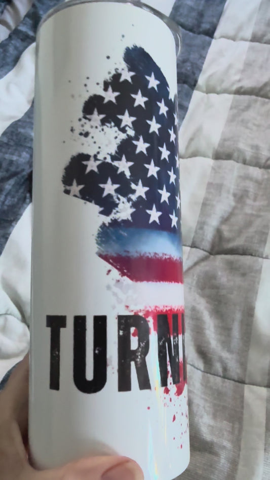 This is the Turning Point tumbler